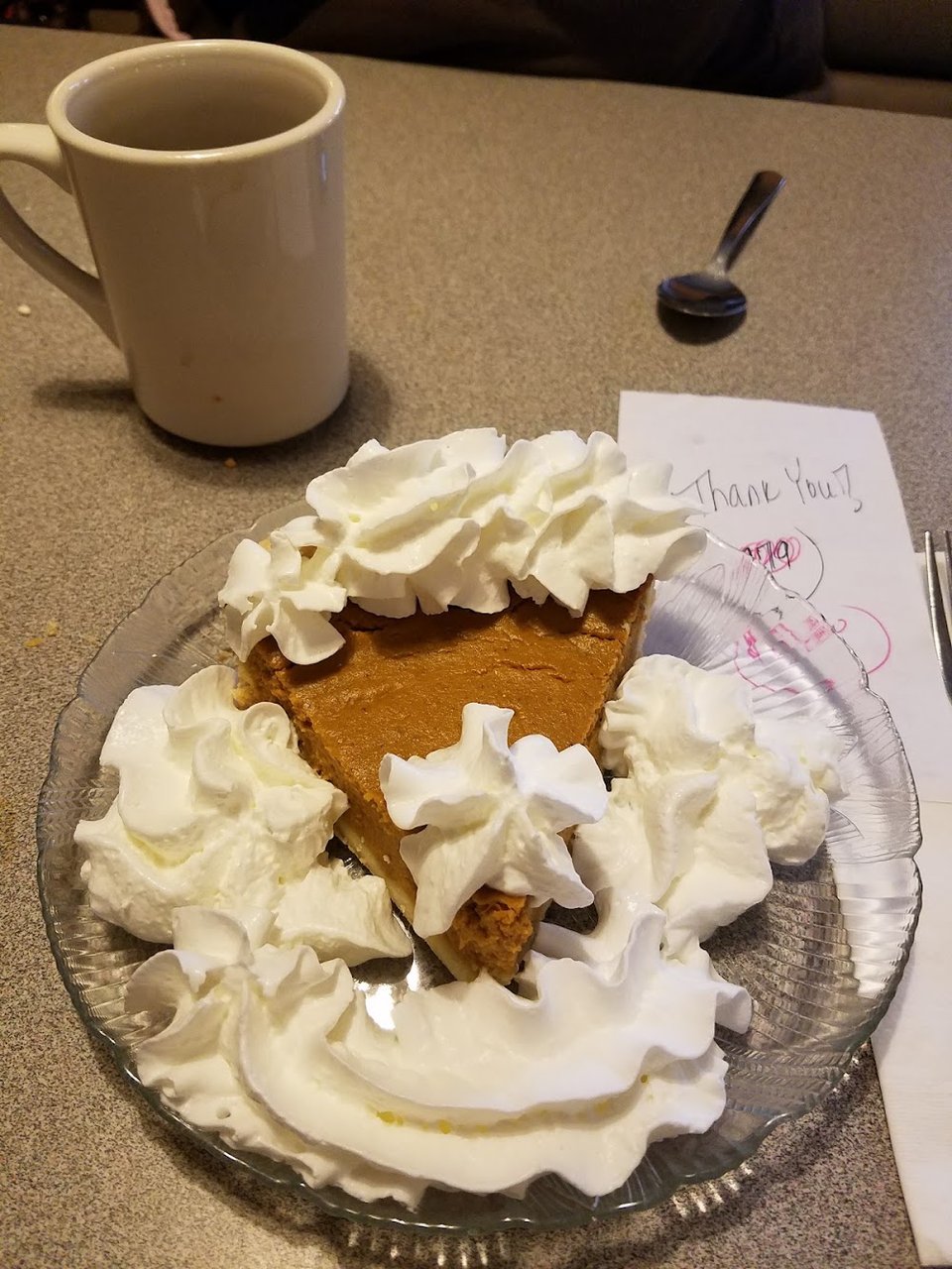 Pumpkin Pie with Whip